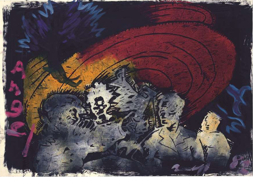 Jörg Immendorff, CAFÉ DEUTSCHLAND, Ausstellung Galerie Lochner Jörg Immendorff, Galerie Lochner