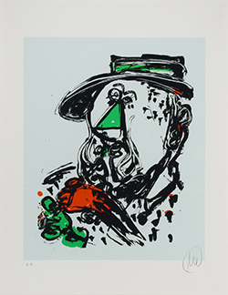 Markus Lüpertz Konzert in Osnabrück Farbserigrafie Papier 2012