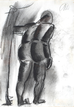 Markus Lüpertz,ohne Titel, Graphit,Bleistift,Skulptur